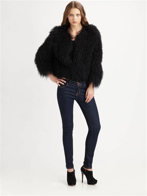 michael michael kors lamb fur trim leather jacket|Women's MICHAEL Michael Kors Fur coats from $300 .